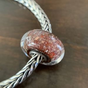 *SOLD* Trollbeads Brown Desert Bead